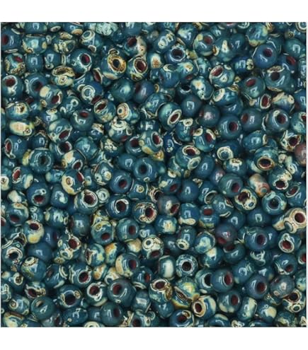 Amazon.com: Miyuki 8/0 Seed Beads – Picasso Brown Tan Matte