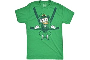 CRAZY DOG T-SHIRTS Mens Novelty Saint Patricks T Shirt Funny Irish Tees Cool Party Tees for Guys