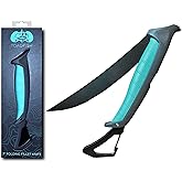 Toadfish Stowaway Folding Fillet Knife, 7 in, Saltwater Fish Knife | Offshore Filet knife, Razor Sharp Stainless-Steel Bait Knife, Folding Sheath, Built-in Carabiner, Non-Slip Handle