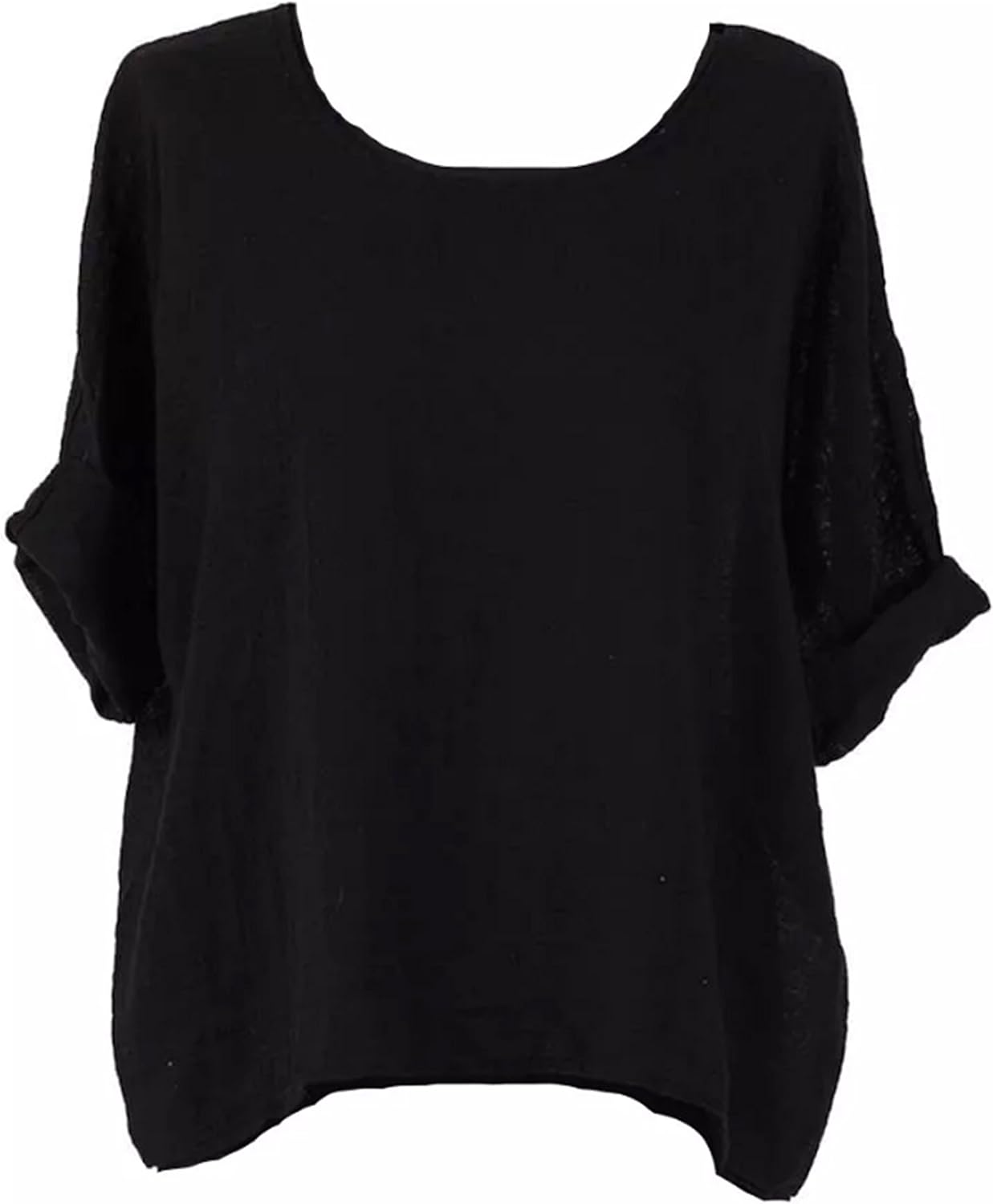 New Women's Ladies Italian Boho Lagenlook Made in Italy Layering Plain