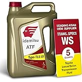Idemitsu ATF Type TLS-LV (WS) Transmission Fluid &ndash; 5 Qt | For Toyota/Lexus/Scion WS Spec | Fuel Economy Optimized &amp; Anti-Shudder | ISO &amp; IATF Certified