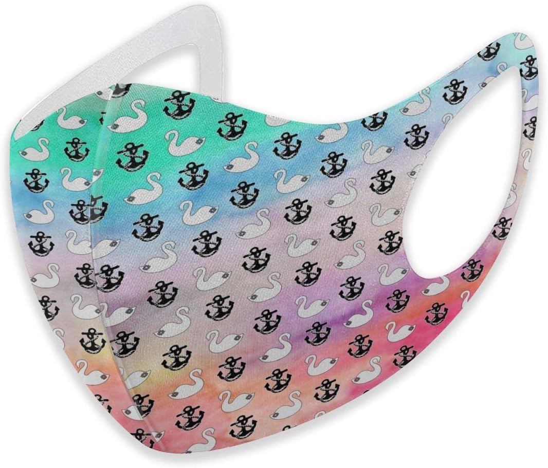 Mouth Masks for Dust Protection Anti Face Mask Washable Earloop Mask Anchor Pattern