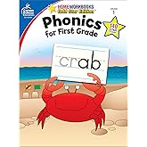 Carson Dellosa Phonics for First Grade Workbook, Consonants, Blends, Digraphs, Vowels, and Word Families Writing Practice, La