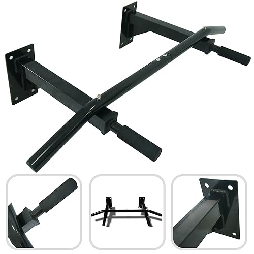 Wall Mounted pull up chin up bar Rock solid frame holds up to 200Kg