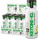 Ketone-IQ Caffeine Ketone Shots for Focus, Green Apple, 12 Pack | 5g exogenous ketones, 100mg green tea caffeine, B vitamins. Clean energy shot for focus, endurance and recovery. Sugar free.