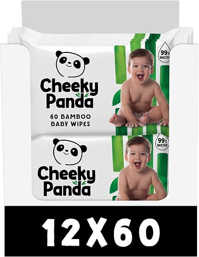 The Cheeky Panda Bamboo Biodegradable Baby Wipes Multipack 99% Pure Water