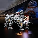 Vaodest LED Light for Lego Star Wars at-TE Walker 75337 Set,Design and Configuration Compatible with Model 75337(LED Light On