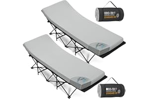 CYMULA Camping Cot Mattress 2in Memory Foam Sleeping Pad,Soft Warm Non-Slip Camping Mattress Topper with Retaining for Adults,Portable Roll up Pad for Travel(75 x30)（only Mattress）