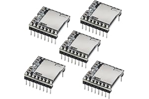 Podazz 5pcs DFPlayer Mini Mp3 Player Board YX5200 Module Compatible with UNO R3 Support TF Micro SD Card U Disk Audio Music