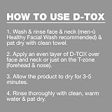 men-u 3 MINUTE D-TOX 100ml Vegan Clay Face Mask Men Kaolin Witch Hazel Oil view 5