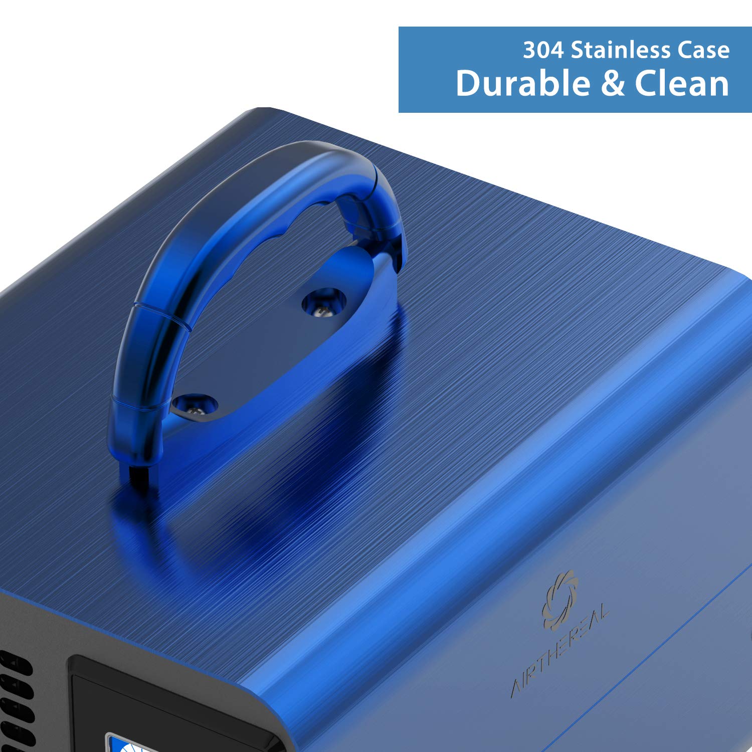 Airthereal MA10K-PRODIGI Digital Ozone Machine, High Capacity Ozone Generator Odor Removal - O3 Deodorizer Air Ionizers for Large Rooms, Cars and Smoke - Adjustable Output and Timer, Blue
