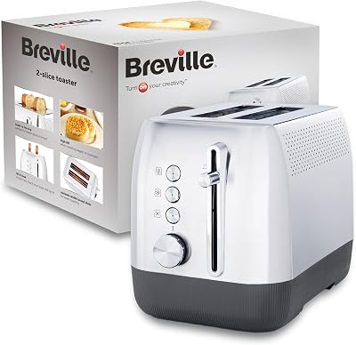 Breville Edge Deep Chassis 2 Slice Toaster Brushed Stainless Steel VTT981
