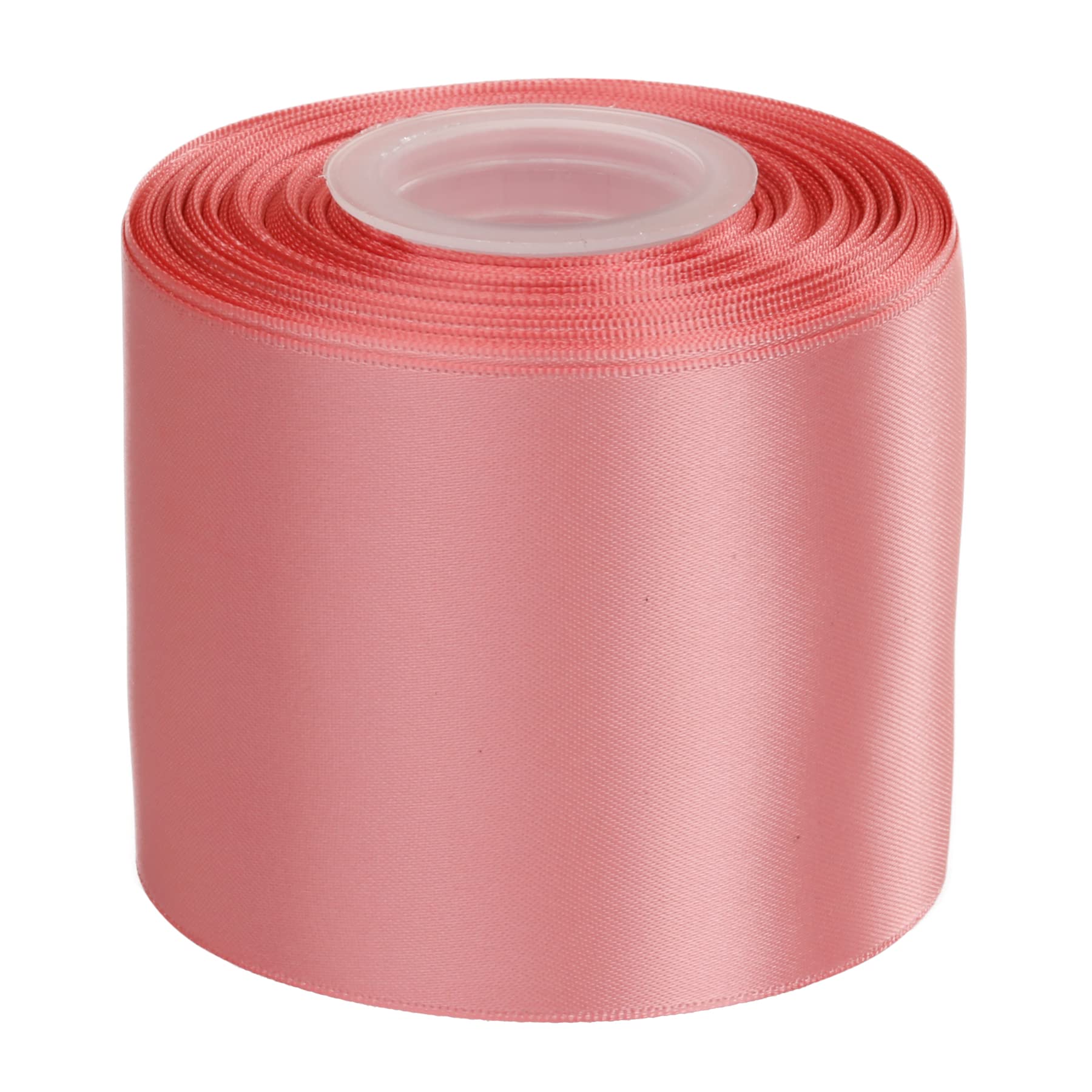 Ribbonitlux 75mm Wide Double Face Satin Ribbon 22 Meters (160-Dusty Rose, Set for Bow, Party Decor, Sewing Applications, Wedding and Craft