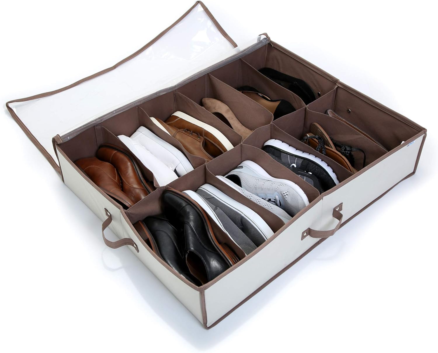 ProMart DAZZ Underbed Shoe Organizer, Beige Amazon.co.uk ProMart DAZZ Underbed Shoe Organizer, Beige Amazon.co.uk