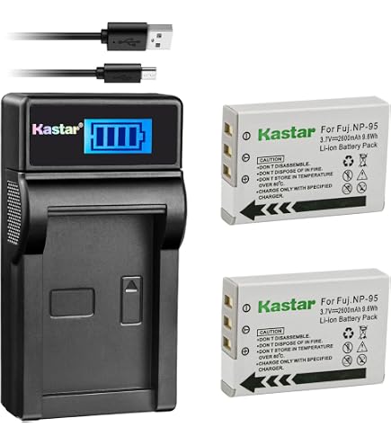 Amazon.com : BM Premium NP-95 Dual Battery Charger for Fujifilm