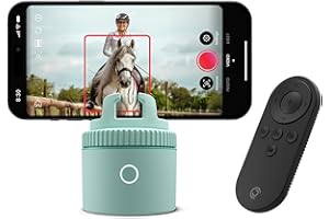 Pivo Equestrian Pod Auto Tracking Phone Holder, Face, Body & Horse Tracker, 360° Rotation, 6 Speed, Stand for Video Recording with Remote Control (Green)