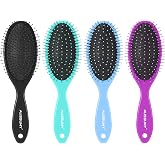 4 Pack Detangling Hair Brush - Air Cushion Detangler Hairbrush with Ultra Soft Bristles for Effortless Tangle Removal - For Wet Dry Damaged Curly Hair for Women Men Boys Girls Adult Kids -Mixed Colors