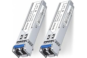 IPOLEX 1000Base-LX/LH SFP Transceiver, 1.25G Single Mode SFP LC Module, Gigabit SFP Mini GBIC, 1310nm SMF, up to 20km, for Cisco GLC-LH-SMD, Ubiquiti UF-SM-1G, Meraki, TP-Link TL-SM311LS and More, 2-Pack