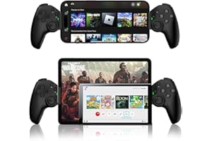 arVin Mobile Game Controller for iPhone/iPad/Android/Tablet/Switch/PS4/PC, Replacement for PS Portal, Wireless Gamepad with Hall Effect Joystick & Trigger/Back Key/Turbo/Support Streaming/Cloud Gaming