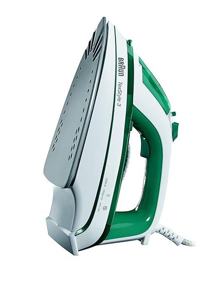 Braun TexStyle 3 TS 345 Dampfbügeleisen | Keramik-Bügelsohle | 2.000 W | Turbo-Dampfstoß: 100 g/min | Variabler Dampf: 25 g/m