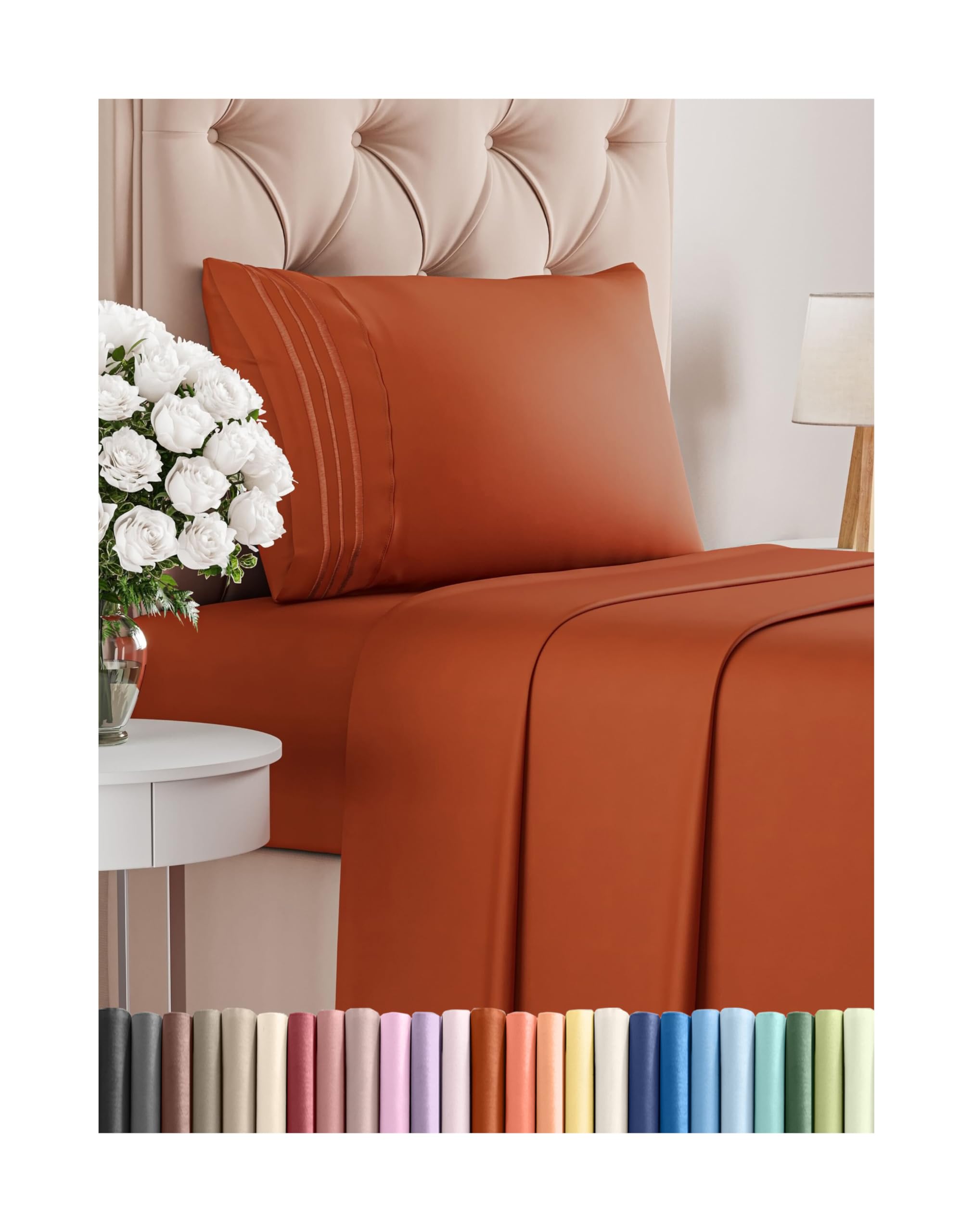 Twin Size 3 Piece Sheet Set - Comfy Breathable
