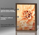 Americanflat A3 Walnut Picture Frame Engineered Wood with Shatter Glass view 4
