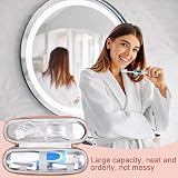 Hemiks Electric Toothbrush Travel Case Waterproof with Storage Rose Gold view 7