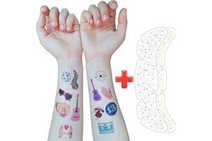 Backtopeia Temporary Tattoos Gift For Fan Birthday Party Decorations | 50Pcs Hand Face Tattoo Stickers Party Favor Party Supplies Gift For Kid Boy Girl Adult Pretty Christmas Gift