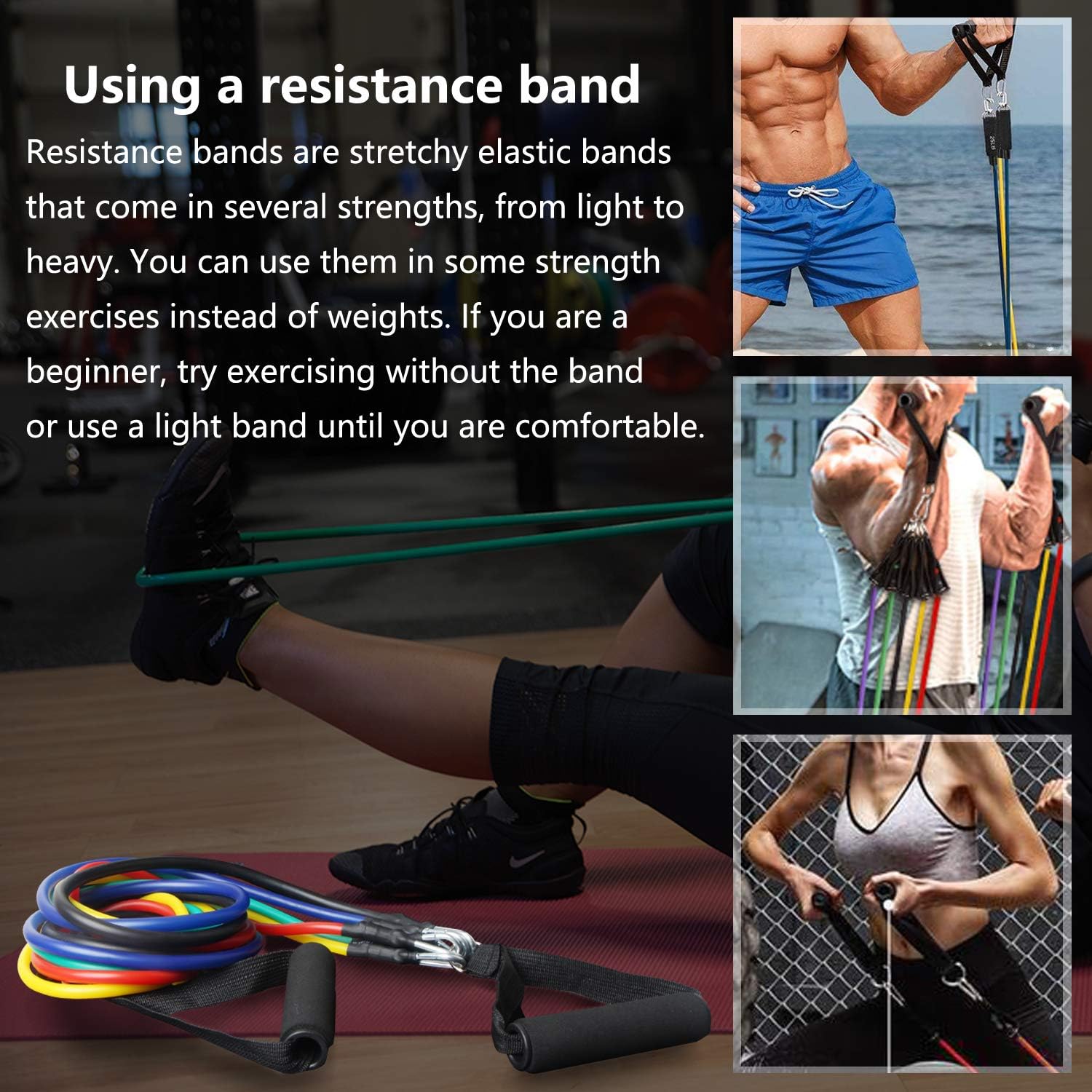 nononfish Resistance Bands Set Gym Equipment for Home Including Workout Bands with Handles, Pilates Ball 9 inch, Core Sliders for Ab Workots and Workout Guides Increase Hip & Strength Training : Sports & Outdoors