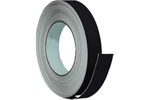LiteMark 1" Black Removable Vinyl Marking Tape - High-Visibility Matte Finish, Adhesive for Smooth Surfaces - Ideal for Safety Marking, Floors, Warehouses, Short Events - 150 Feet Roll
