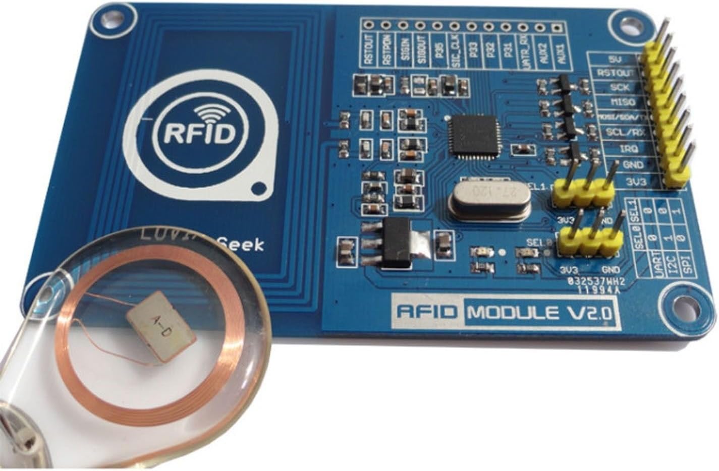 Hobbypower Pn532 NFC RFID Reader/Writer Shield Breakout Board Module Compatible Arduino