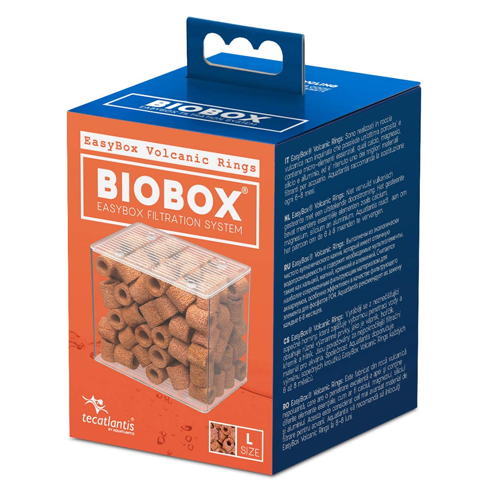 Tecatlantis Easybox Volcanic Rings Filter Media Cartridge For Biobox Filters 2 And 3, L