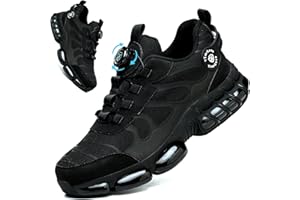 PJZHJ Steel Toe Shoes for Men Lightweight Slip Resistant Safety Shoes Industrial Construction Work Shoes Puncture Proof Steel