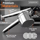 SPEENSUN Potato Ricer with 3 Discs Stainless Steel Heavy Duty Masher view 5