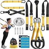 noxozoqm Home Resistance Training Kit for Home Gym - Resistance Bands Set with Handles, Door Anchor, Wall Mount, Guide for Full-Body Work.