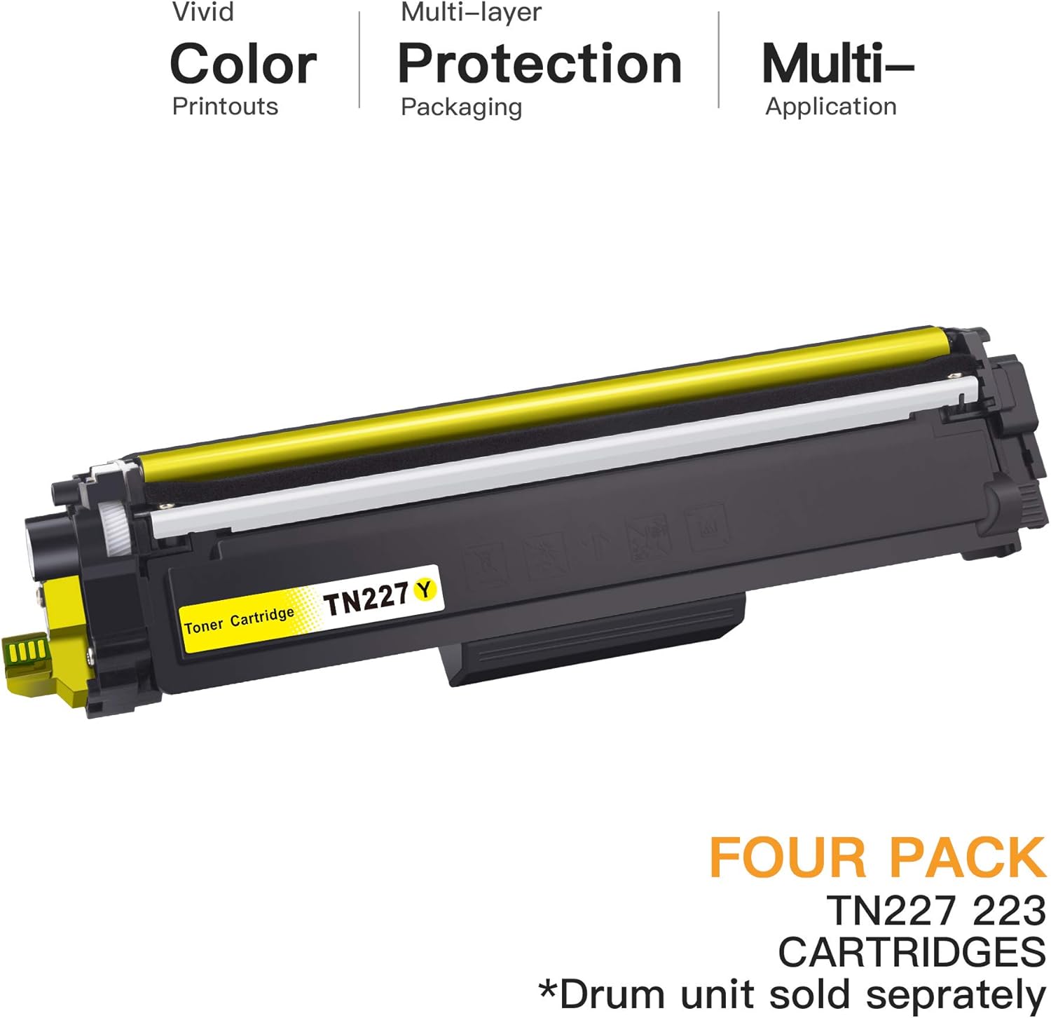 E-Z Ink (TM) High Yield Compatible Toner Cartridge Replacement for Brother TN227 TN-227 TN227bk TN223 TN-223 use with MFC-L3770CDW MFC-L3750CDW HL-L3230CDW HL-L3290CDW HL-L3210CW MFC-L3710CW (4 Pack): Office Products