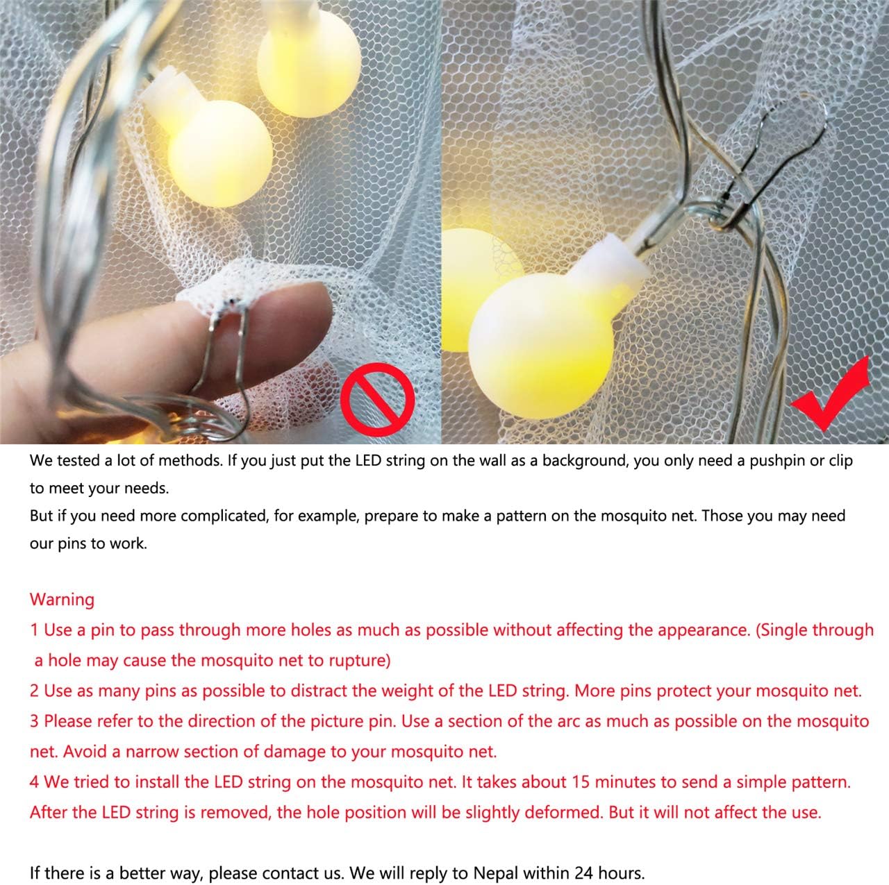 Mosquito Net for Bed, Bed Canopy with 100 led String Lights, Ultra Large Hanging Queen Canopy Bed Curtain Netting for Baby, Kids, Girls Or Adults. 1 Entry,for Single to King Size Beds | Camping: Home & Kitchen