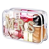 LEIFIDE Bride Bag Clear Makeup Bag Bride Gift