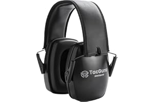 TacGuru SHOTMUFFS B Lite – Passive Shooting Ear Protection Earmuffs, NRR 27 dB, Gun Range Hearing Protection for Shooters