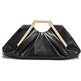 myfriday Women's Elegant Ruched Clutch Purse, Soft Dumpling Evening Purse Handbags for Wedding Prom Party Formal Events