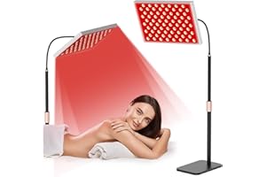 I-VENOYA Red Light Therapy for Body, Infrared Light Therapy Panel Lamp with Stand, 660nm and 850nm Near Infrared LED Red Lights Therapy Device at Home for Face and Body
