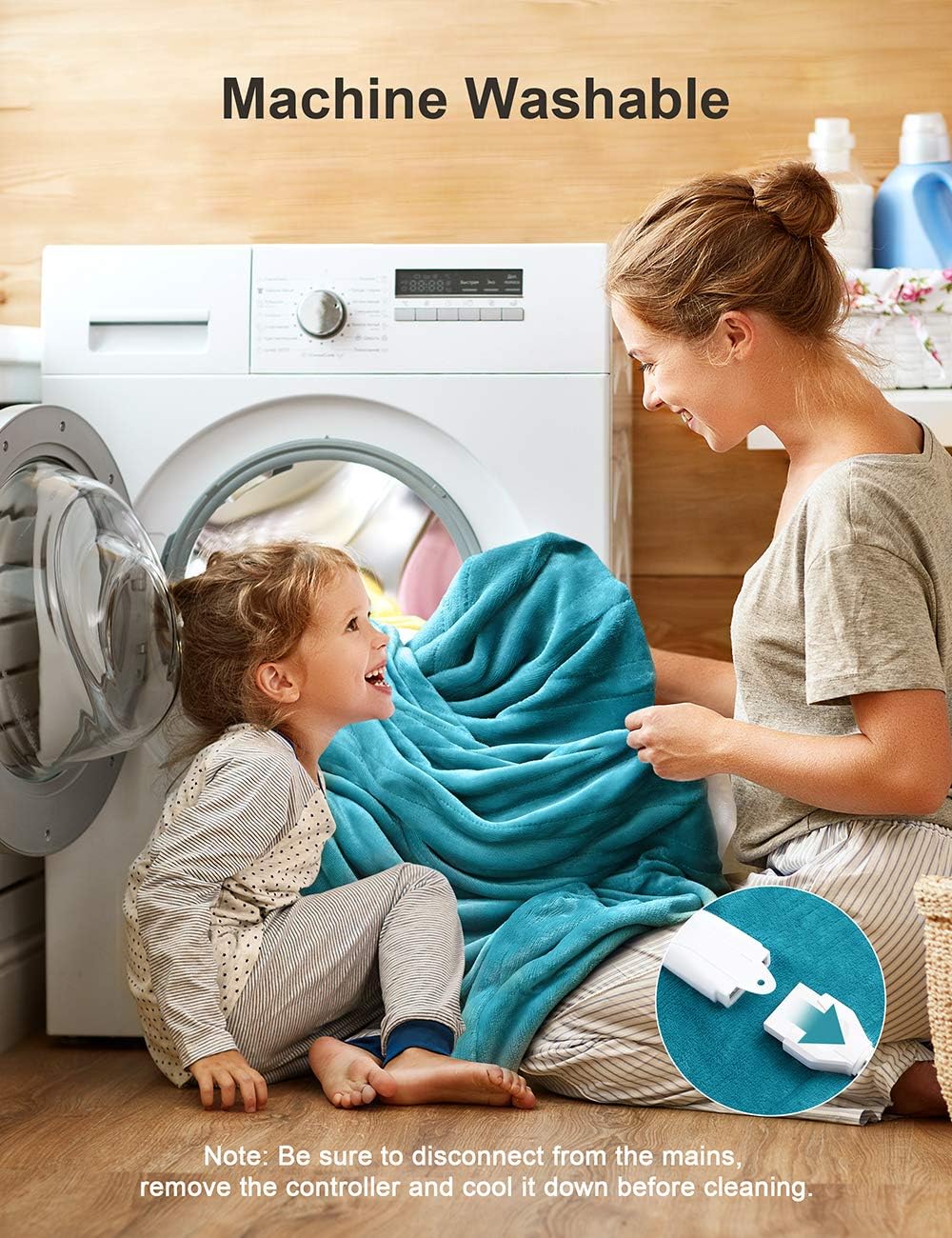Homech Electric Heated Blankets, 72" x 84" Full Size Electric Throws with Double-Layer Flannel, Fast Heating with 10 Heating Levels, 12 Hour Auto-Off, Overheating Protection, Machine Washable: Home & Kitchen