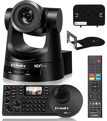 Zowietek PTZ Camera 3D Joystick Controller | PTZ Serial Keyboard | Visca PELCO-D/P | RS232 RS422 RS485 | Controller for NDI PTZ Camera Live Streaming in Church, Meeting, Video Conference