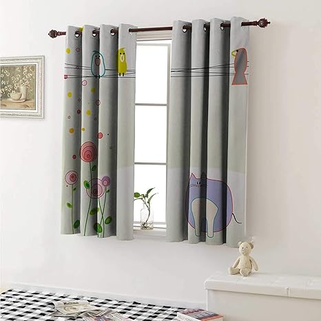 Amazon Com Toddler Customized Curtains Cute Childrens Drawing