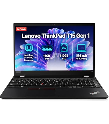 Amazon.com: Lenovo ThinkPad T15 Gen 2 Business Laptop, 15.6