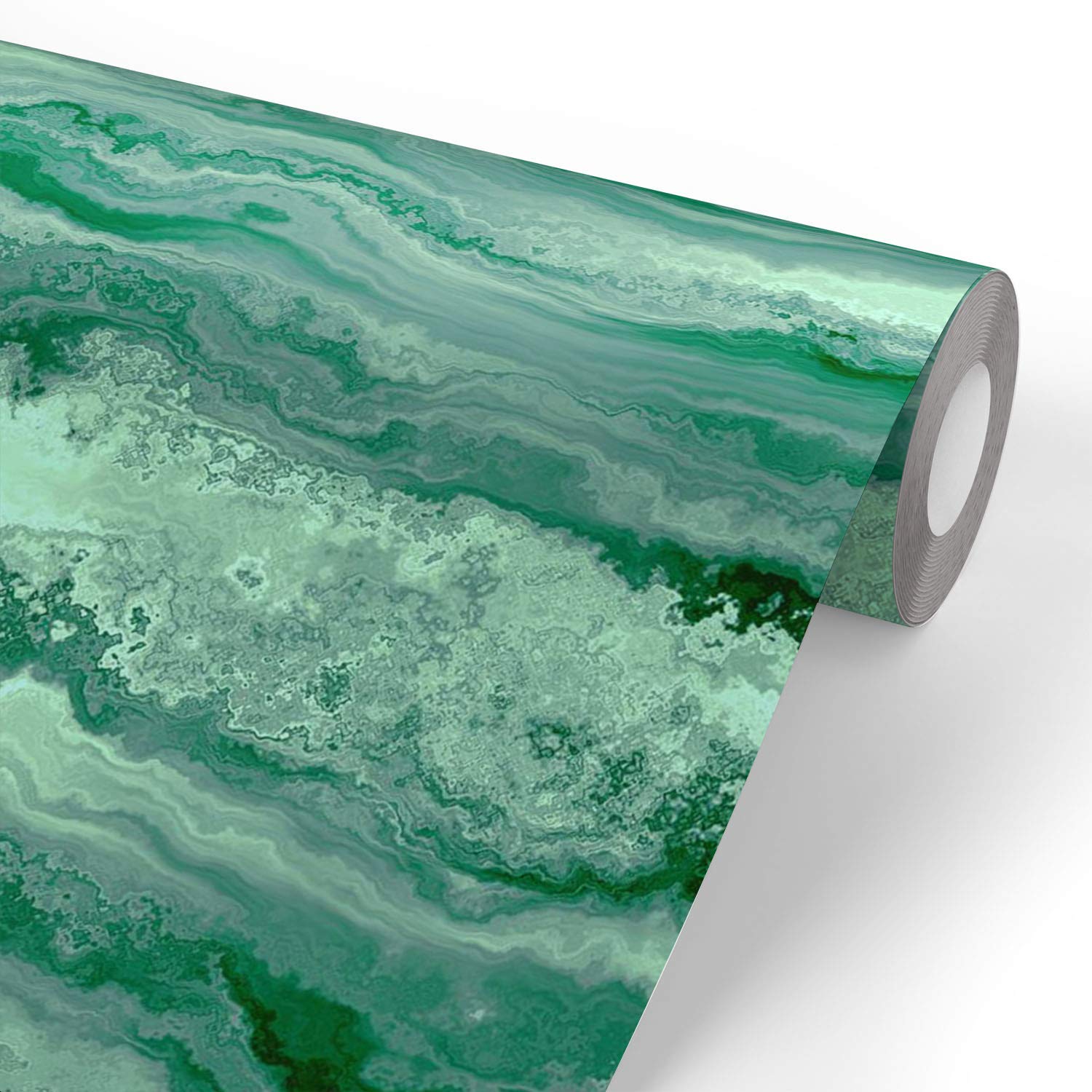 ArtzFolio Malachite Texture Pattern PVC Vinyl Wallpaper Roll | Self