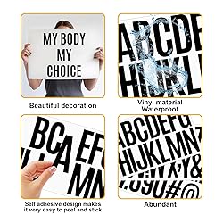 1000 Pcs Waterproof 2" Vinyl Alphabet & Number