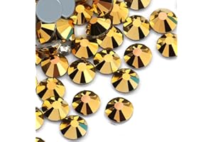 Dowarm 288PCS SS30 Hotfix Crystal Rhinestones, 6.5MM Hot Fix Crystals for Crafts Clothes, Flatback Glass Crystal for Decorati