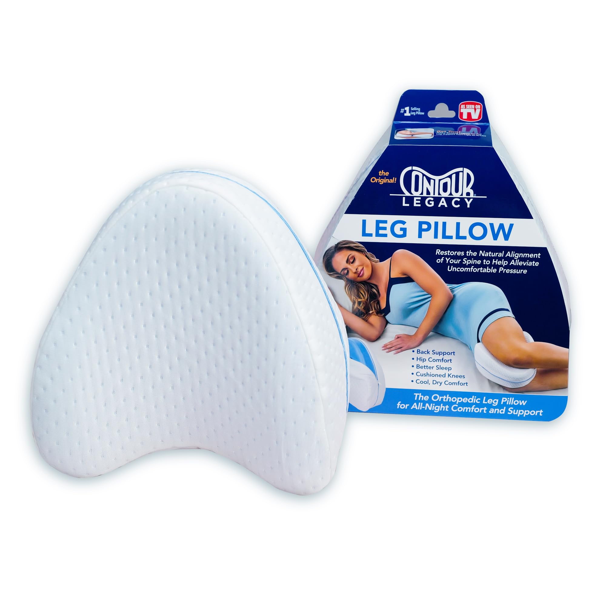 Contour Legacy Leg & Knee Foam Support Pillow for