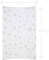Babycurls Deluxe Anti-Roll Nappy Changing Mat Grey Stars 69x45x8cm view 5